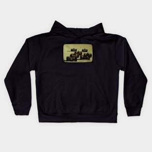 Formula 1 Race Cars in Polaroid Kids Hoodie